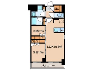 J.GRAN Court 品川西大井WESTの物件間取画像